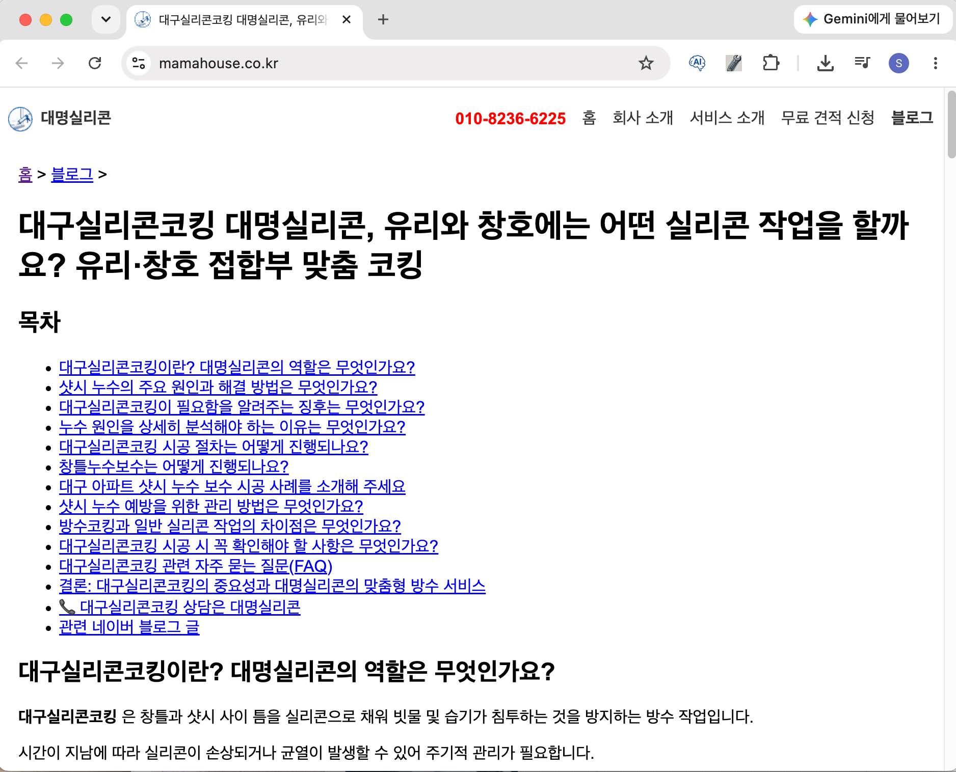 대명실리콘 웹블로그